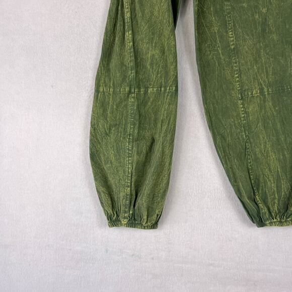 Rhea Joggers Women's Size Small Green Acid Wash Harem Style Drawstring Cuffed - Picture 4 of 9